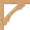 Ekena Millwork Olympic Block Smooth Bracket w/ Offset Brace, Western Red Cedar, 7 1/2"W x 44"D x 44"H BKT0806X44X44OLY05SWR - alternate 4